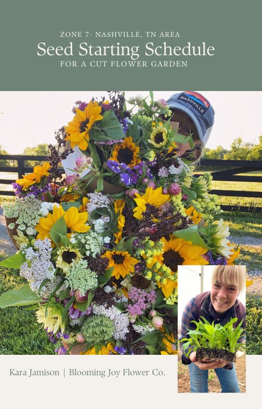 Seed Starting Schedule for a Cut Flower Garden cover
