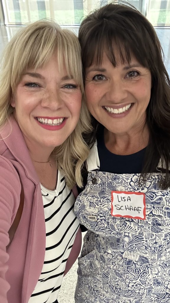 Lisa Schaaf, my flower friend and chair of the Nashville Rose Society Programming Committee.