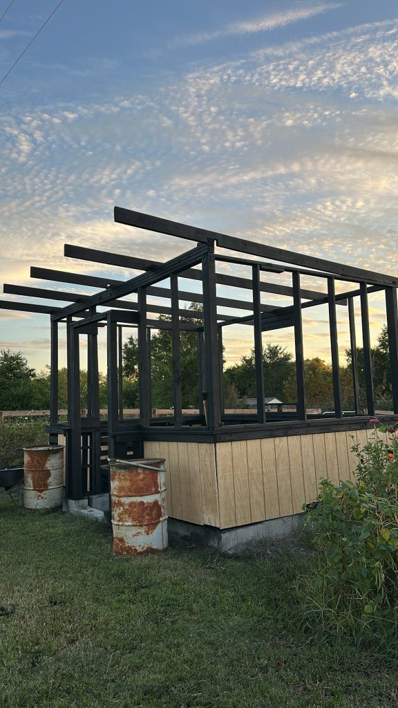 Black Greenhouse Primed Verticle